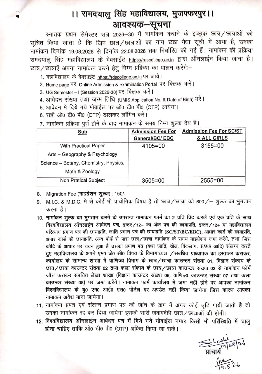 Admission Guidelines